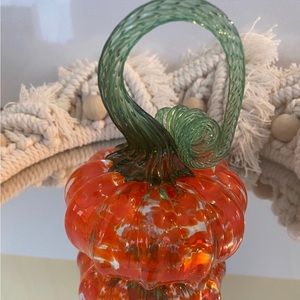 Hand blown Glass Pumpkin
